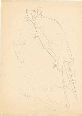 Крейцер Борис Генрихович. Лот из пяти иллюстраций к книге «Батрахомиомахия (Война мышей и лягушек)»